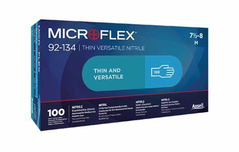 MICROFLEX® 92-134 XXL Disposable Nitrile Gloves, Powder-Free, Blue