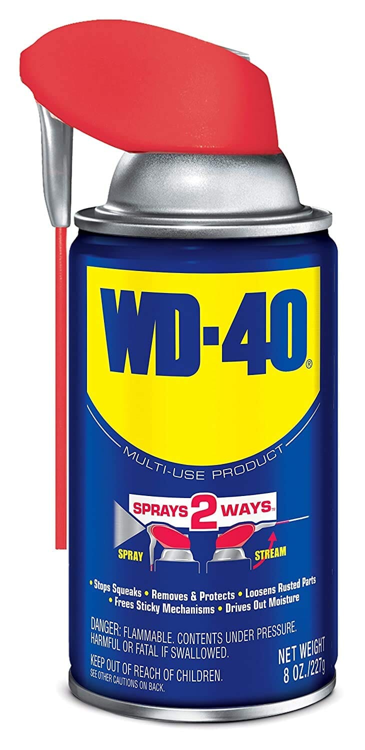 WD-40 110054 Multi-Use Smart Straw Lubricant, 8 oz Aerosol Can, Light Amber Liquid Form
