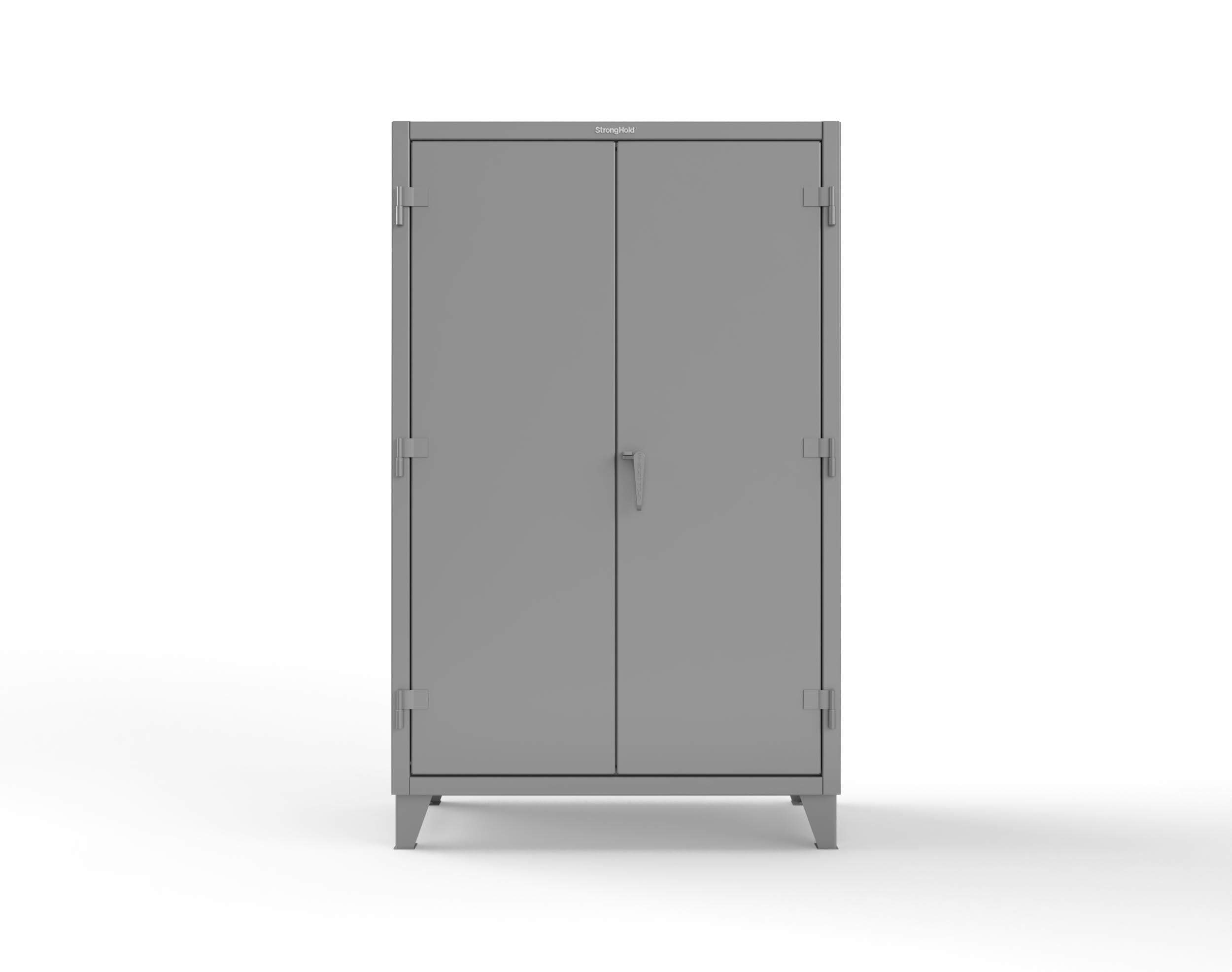Strong Hold 48" x 24" x 78" Heavy Duty Janitorial Cabinet | Industrial Broom Storage Cabinet