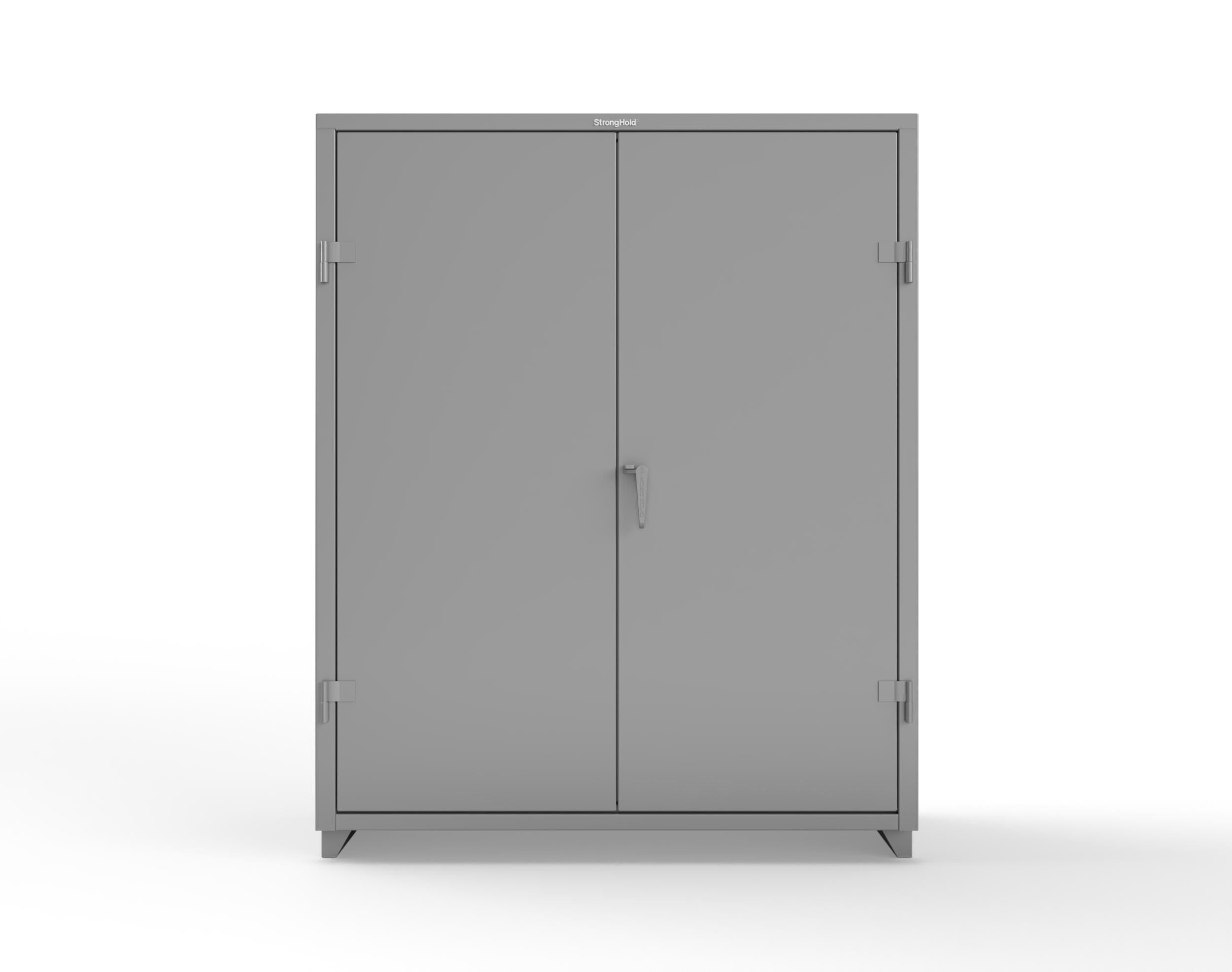 Strong Hold 60" x 24" x 75" Heavy Duty Uniform Cabinet | 14 Gauge Steel Storage Cabinet