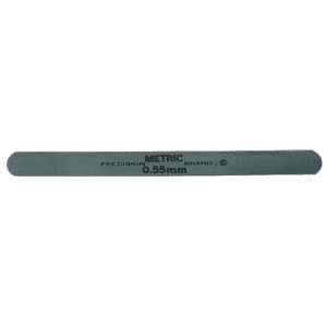 Metric Steel Feeler Gage Pack (PACK OF 10) - 0.65mm - 12.7mm x 127mm - C1095 Spring Steel