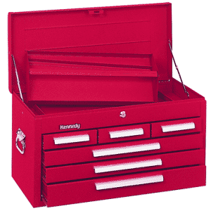 266 6-Drawer Mechanic's Chest - Model No.266SR  Red 14.75H x 12D x 26.13''W