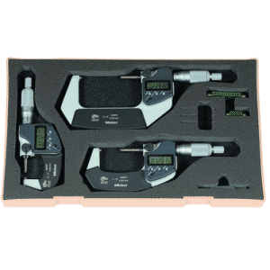 Digimatic Micrometer - Sets/3Pcs W/SPC Output IP65 Ratchet Inch/Metric