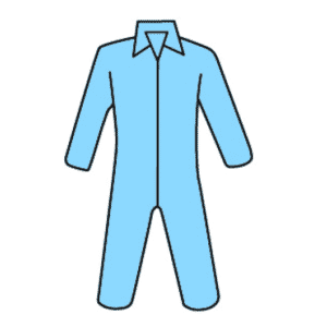 Flame Resistant Coverall w/ Zipper Front & Collar Large