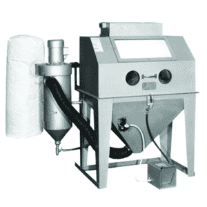 Blast Cabinet with Abrasive Separators-Split Level - #4224AS 42W x 24D x 24H Tub Dimensions