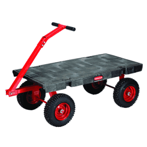 5th Wheel Wagon Truck 24 x 48 - 5th wheel steering -- Duramold™ - 2 fixed, 2 swivel 12" Pneumatic Wheels