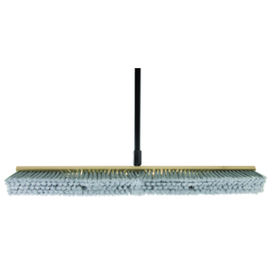 36" Fine Sweep Push Broom Without Handle - Hardwood Block, Fine Floor Sweep, Flagged Polypropylene Fill