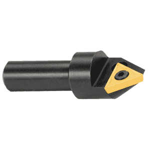 60° Point - 1/2" Min - 1/2" SH - Indexable Countersink & Chamfering Tool