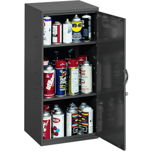 13-3/4 x 12-3/4 x 30'' (Gray) - Aerosol/Utility Storage Cabinet