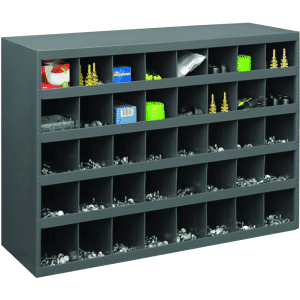 23-7/8 x 12 x 33-3/4'' (40 Compartments) - Steel Compartment Bin Cabinet