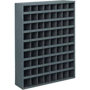 42 x 12 x 33-3/4'' (72 Compartments) - Steel Compartment Bin Cabinet