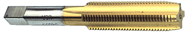 1-12 H4 4-Flute High Speed Steel Plug Hand Tap-TiN