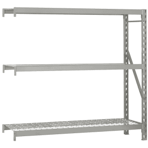 72 x 18 x 72" - Shelving Add-On Unit (Silver)
