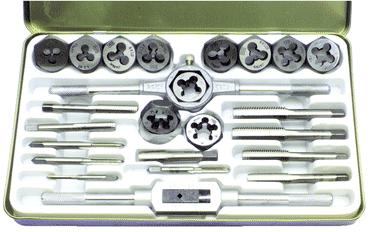 24 Pc. Tap and Hex Die Set