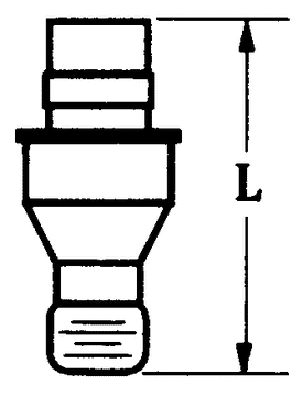 #KL46 For 1/2" IC - 1/4-28 Thread - Lock Pin