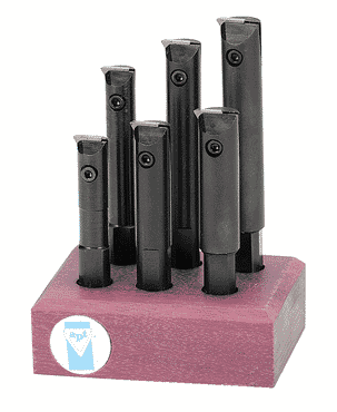 APT High Performance Indexable 9 Piece Boring Bar Set - Right Hand 1'' Shank