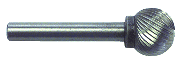 1/2 x 1/4" SH Ball End Shape - HSS - Burr