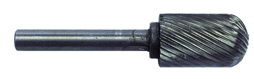 1/2 x 1 x 1/4" SH Cyl Radius Shape - HSS - Burr