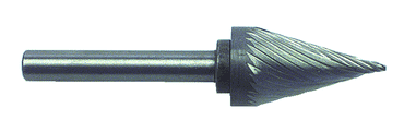 1/2 x 7/8 x 1/4" SH 28° Cone Shape - HSS - Burr