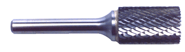 SB6 5/8 x 1 x 1/4" SH Dbl Cut Cyl Shape - CBD - Burr