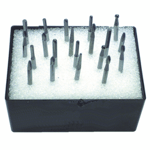 20 Pc. - 1/8" SH - Various Shapes - Solid Carbide Burr Set