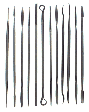 Swiss Pattern Needle File - 12 Pcs.; 6-1/2"; 0 Cut