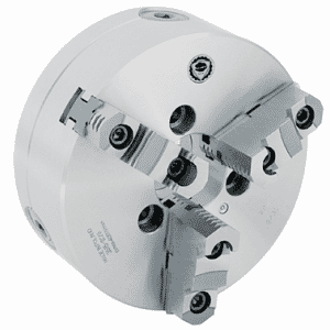 Semi-Steel Lathe Chuck - 10'' A1-6 Mount; 3-Jaw; 2 Piece Reversible Jaws