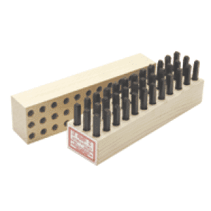 Young Bros Figure & Letter Stamps -- 1/4'' Type Size-Machine Made-36 Pieces per Set