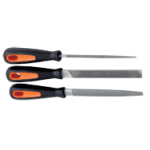 3 Pc. 8" 2nd Cut Engineering File Set - Ergo Handles