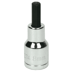 12mm x 2-13/32" OAL - 1/2" Drive - Hex Bit Socket