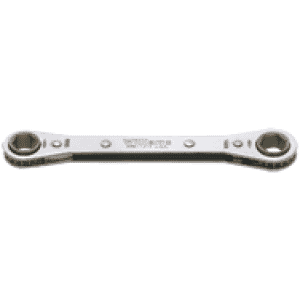 13 x 14mm - 6-7/8'' OAL - Chrome Plated Straight Ratcheting Box Wrench