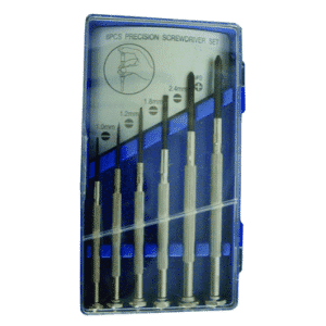 6 Piece -  #0 x 1-1/8"; #1 x 1-1/8" Phillips; 1 Each of 1.4; 2; 2.4; 3mm - Jewelers Screwdriver Set