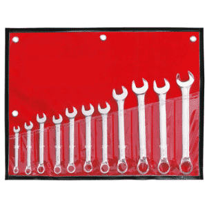 11 Piece - 12 Point - 3/8; 7/16; 1/2; 9/16; 5/8; 11/16; 3/4; 13/16; 7/8; 15/16 & 1" - Combination Wrench Set