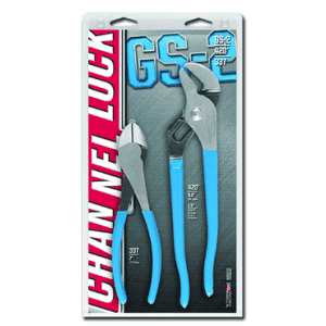 Channellock Combo Pliers Set -- #GS2; 2 Pieces; Includes: 7" Cutting; 9-1/2" Tongue & Groove