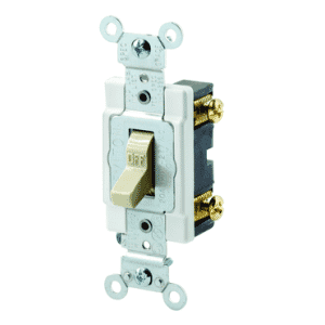 20 Amp; 120/277 Volt; WD-1, WD-6; 3 Way Switch - Ivory