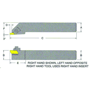 S08NEL2 Top Notch Boring Bar 1/2 Shank