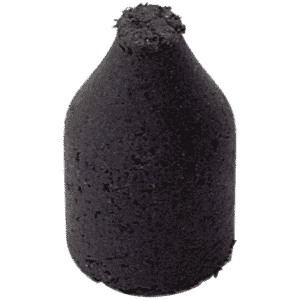5/8 x 3/8 x 1/16'' - Resin Bonded Rubber Bullet Point (Fine Grit)