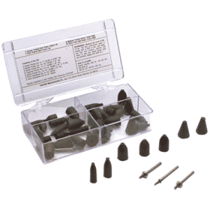 #767 Resin Bonded Rubber Kit - Point & Mandrel - Various Shapes - Equal Assortment Grit redirect to product page