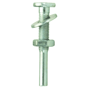 Fits 3/8" Arbor Hole - 1/4" Shank - 1-5/8" OAL - Flat Head Arbor for Abrasives