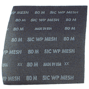 9 x 11" - 120 Grit - Silicon Carbide Sand Screen Nylon Sheet