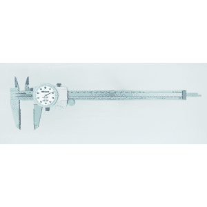 0-6 Dial Caliper White Face .001  Graduation Carbide Jaw;  ID; OD