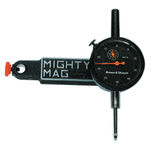 Kit Contains: 1" Brown & Sharpe Indicator; Mighty Mag Base; And 22 Piece Contact Point Kit - Indicator/Magnetic Base Set