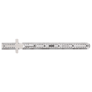 #301/1 - 6'' Long - 32nds; 64ths Graduation - 1/4'' Wide - Stainless Steel Flexible Rle