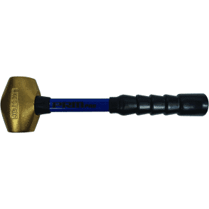 PRM Pro 5 lb. Brass Hammer with 12" Fiberglass Handle