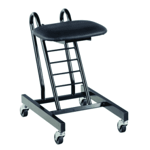 9" - 18" Ergonomic Worker Seat  - Portable on swivel casters