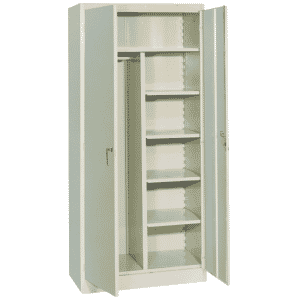 36 x 24 x 78'' (Dove Gray or Putty) - Combo Wardrobe/Storage Cabinet