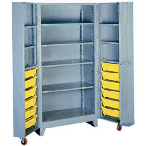 1127 Industrial Bin Cabinet - All-Welded 14 Gauge Steel