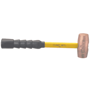 No-Mar Brass Hammer -- 1 lb; Fiberglass Handle