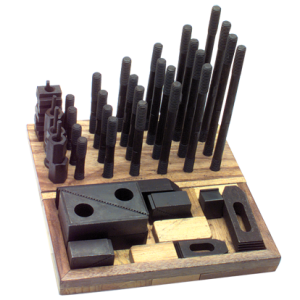 Machinist Clamping Set - #NS625SS; 1/2-13 Stud Size; 1/2 T-Slot Size