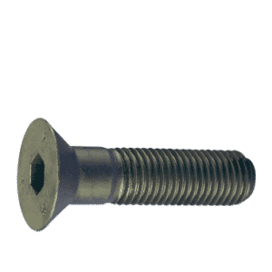 M3 - .50 x 12 - Black Finish Heat Treated Alloy Steel - Cap Screws - Flat Head (100)